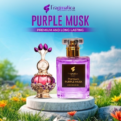 Picture of Honestime's Fragmatica: Premium Purple Musk – Featuring Deep Purple Musk, Sweet Berry Accents & Sensual Vanilla. A Seductive, Mysterious Aroma for Captivating Presence. Your Ultimate Night Scent EDP (15mg)