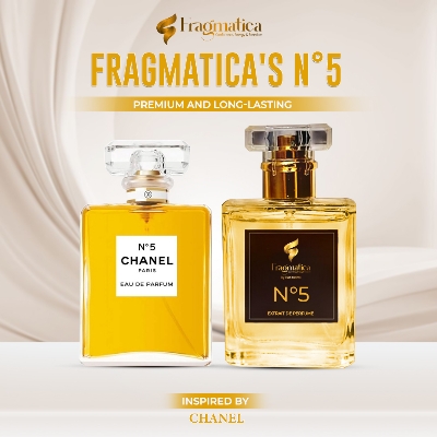Picture of "N°5 Chanel" Fragmatica by Honestime: Timeless Quintessence - Inspired from Chanel EDP. Embrace Iconic Aldehydes, Elegant Jasmine, & Rich Sandalwood. Your Signature Scent for Unwavering Sophistication. Exclusively on Daraz! (Not Specified,6mg)