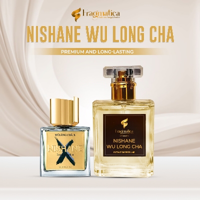 Picture of Turkish "Nishane Wulóng Chá" Fragmatica by Honestime: Tea Garden Zenith -  Inspired EDP. Embrace Zesty Bergamot, Serene Oolong Tea, & Creamy Fig. Your Fresh, Elegant & Uplifting Scent. (50 mg)