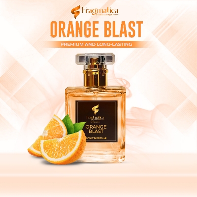 Picture of "Orange Blast" Inspired EDP. Embrace Zesty Orange, Sparkling Mandarin, & Fresh Neroli. Your Vibrant, Energetic & Uplifting Scent. (50mg)