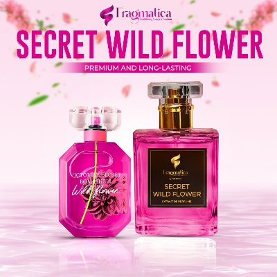 Picture of "Fragmatica's Wild Flower" Inspired by Eue De Perfume. Unveil Vibrant Magnolia, Luminous Lotus, & Clean Woody Notes. The Ultimate Charming, Irresistible Elixir. (50 mg,Not Specified)