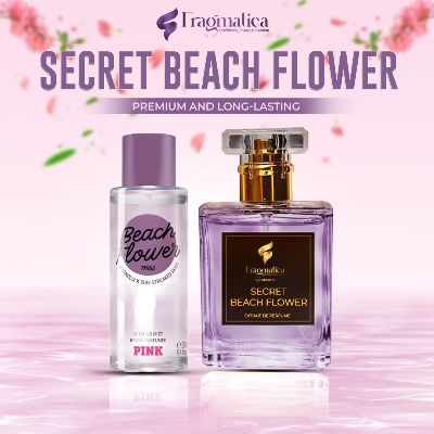 Picture of Fragmatica Secret Eau De Parfum Pink - Romantic Beach Floral Scent, Long-Lasting Women Fragrance (Not Specified,6mg)