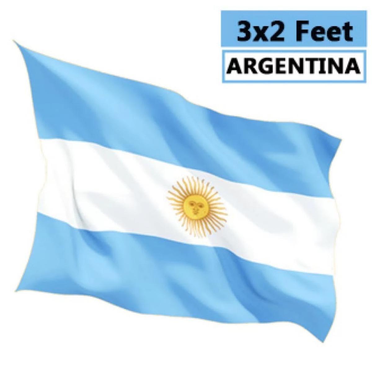 Picture of Argentina National Flag 3ft X 2ft - Multicolor