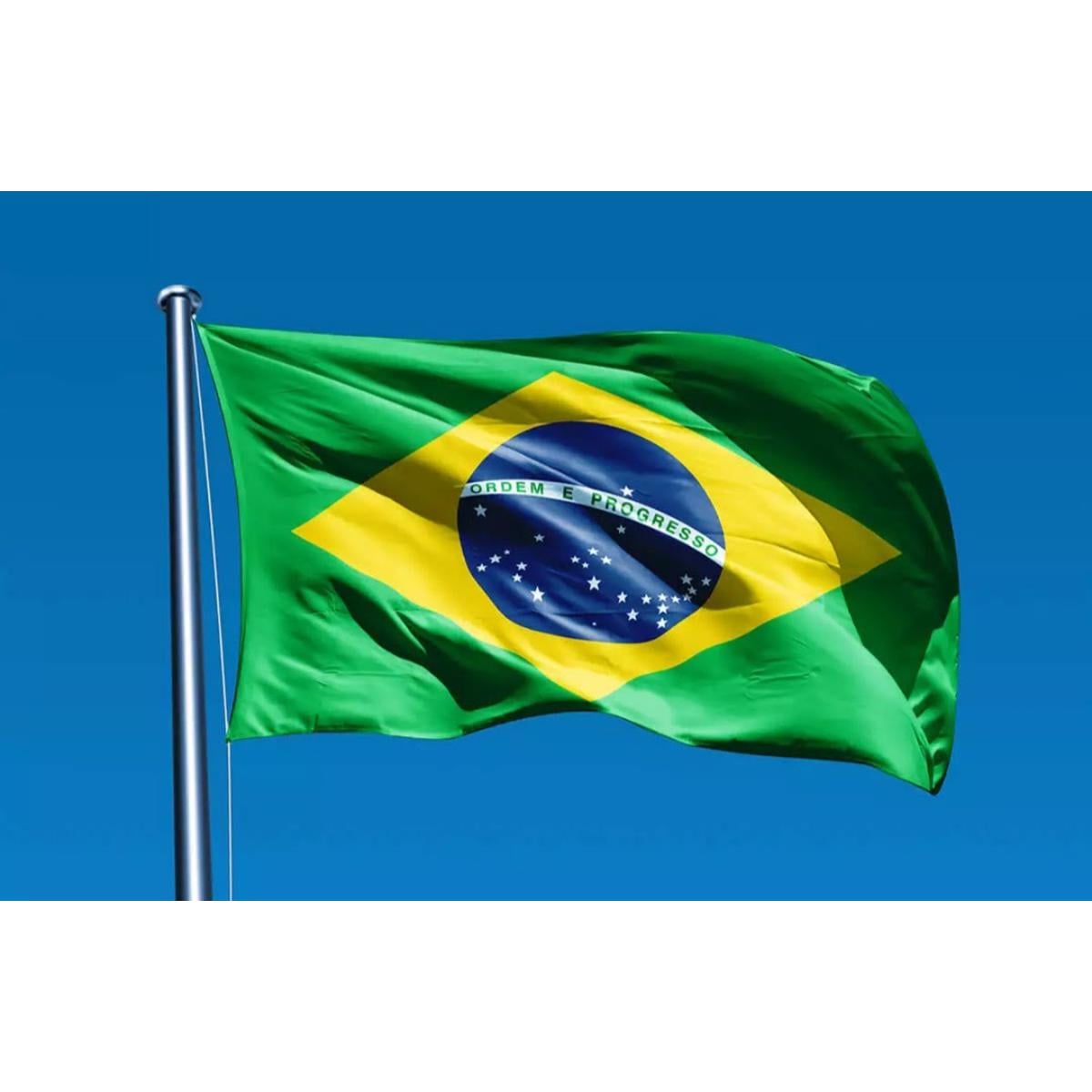 Picture of Brazil National Flag 3ft X 2ft - Multicolor