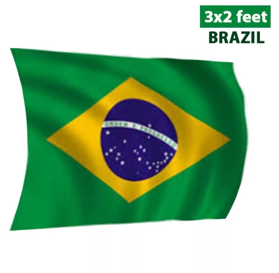 Picture of Brazil National Flag (5'x3') Fit - Multicolor