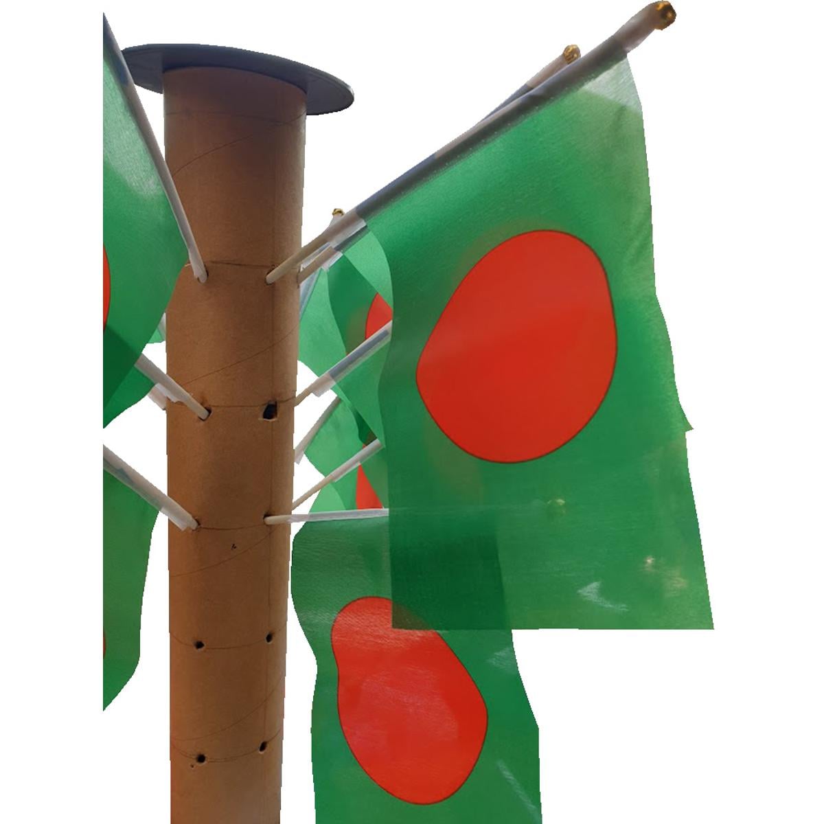 Picture of Bangladesh National Flag  Desk Flag  8 Inch By 5 Inch (10 Pcs) - Sticky Notes - Green