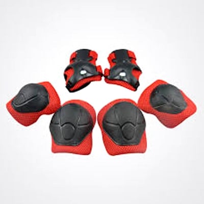 Picture of 6 Pieces Kids Outdoor Sports Protective Gear Knee Pads Elbow Pads Wrist Guards Roller Skating Safety Protection - Multicolor