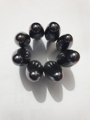 Picture of Rattlesnake Magnet/Singing Magnet/ Egg Shape Magnet -8 Pcs - Black