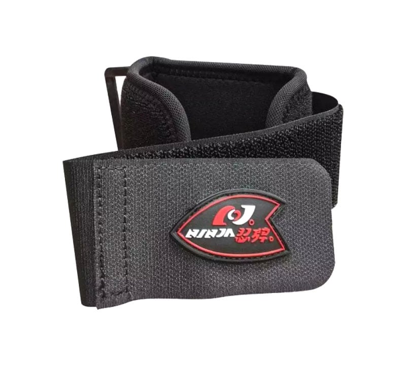 Picture of 1 piece Ninja Wrist Compression Strap and Wrist Brace Sport Wrist Support for Fitness Weightlifting Tendonitis Carpal Tunnel Arthritis Wrist Pain Relief Wear Anywhere Unisex Adjustable - Black