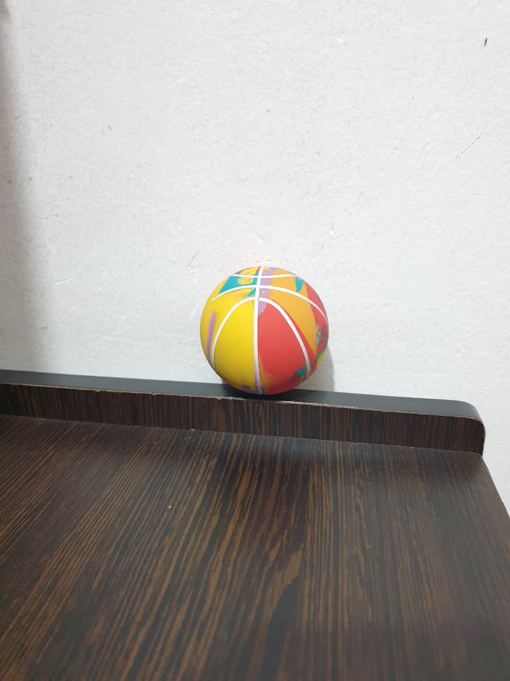 Picture of Soft Elastic Basketballs Bouncy Squeeze Mini Sports Ball Toy Kids And Adults Anti Anxiety Stress Relief Juggling Jumping Balls - Multicolor