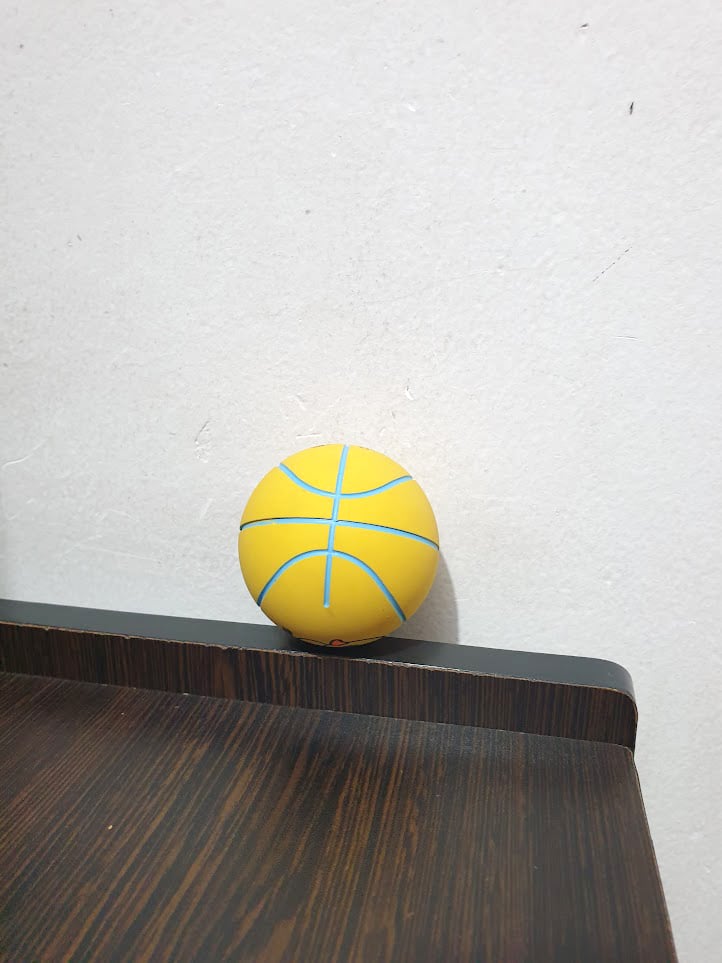 Picture of Soft Elastic Basketballs Bouncy Squeeze Mini Sports Ball Toy Kids And Adults Anti Anxiety Stress Relief Juggling Jumping Balls - Multicolor