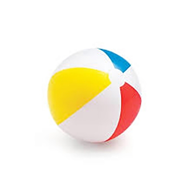 Picture of 20"Intex Recreation Colorful Glossy Panel Inflatable Beach Pool Ball - Multicolor