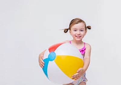 Picture of 20"Intex Recreation Colorful Glossy Panel Inflatable Beach Pool Ball - Multicolor