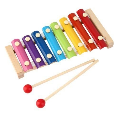 Picture of Hand Knock Wood Piano Kids Toy Xylophone Music Rhythm Learning In Advance-colorful - Multicolor
