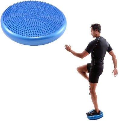 Picture of Generic 33cm Yoga Balls Massage Pad PVC Balance Ball Wheel Stability Balance Disc Massage Cushion Mat Ball Fitness Exercise Training Bal - Multicolor