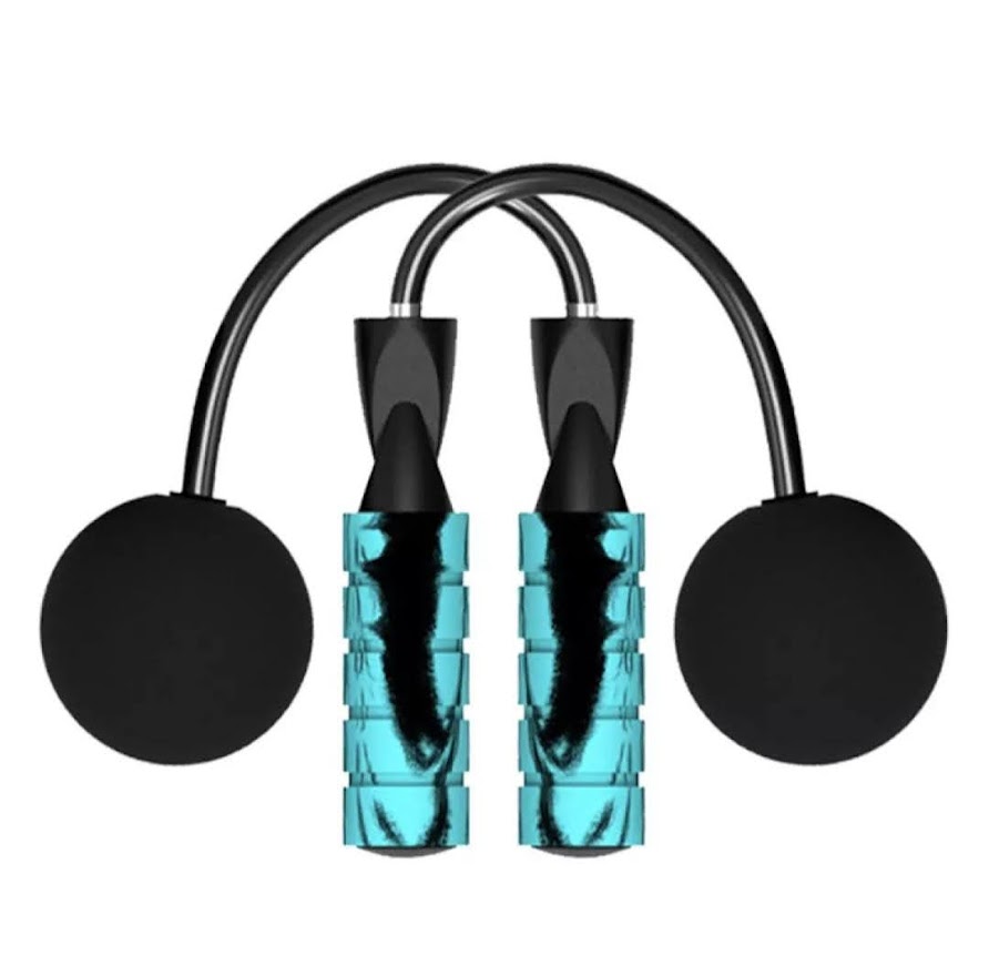 Picture of Jump Rope, Weighted Rope less Skipping Rope for Fitness, Tangle-Free Rapid Speed Cordless Jump Rope Workout for Men, Women - Multicolor
