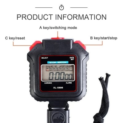 Picture of Digital Stop watch Timer - Black