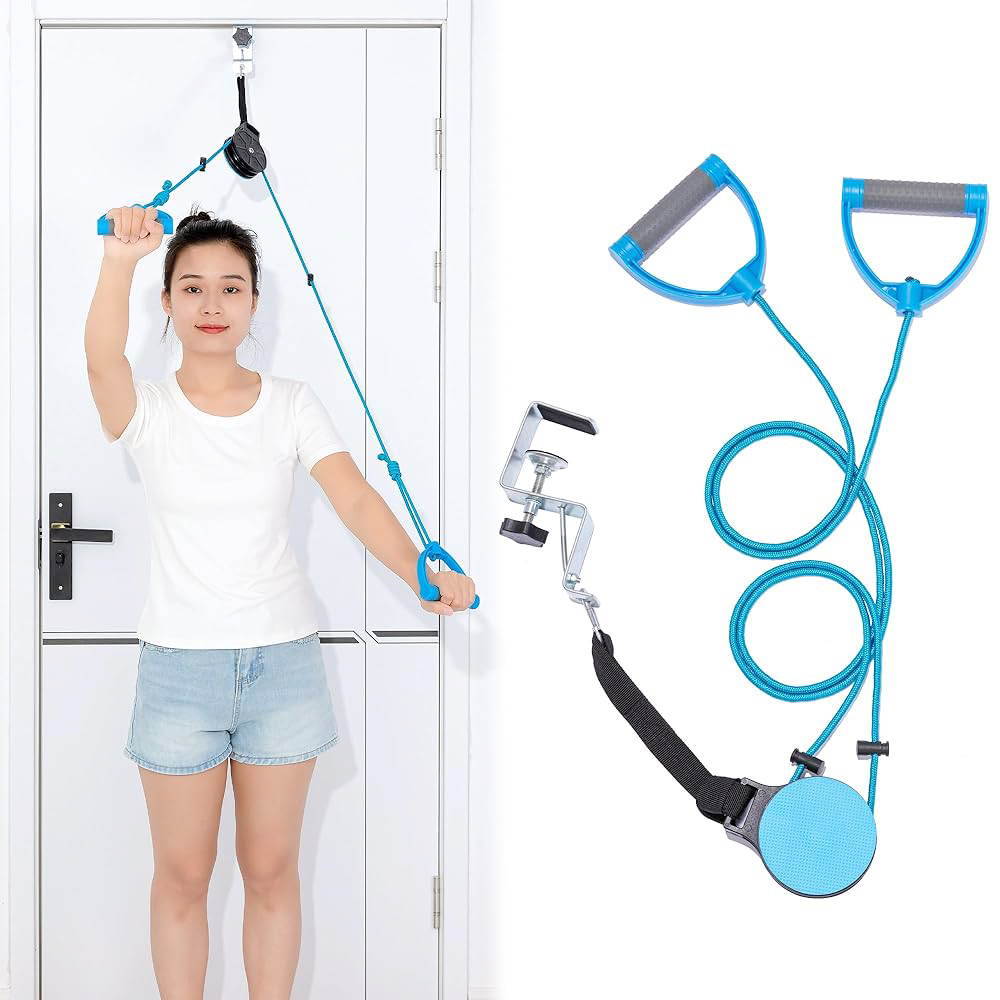 Picture of Pulley Exercisers, Pulley Systems, Range Of Motion Exercises, Cable Machines, Home Exercises - Multicolor