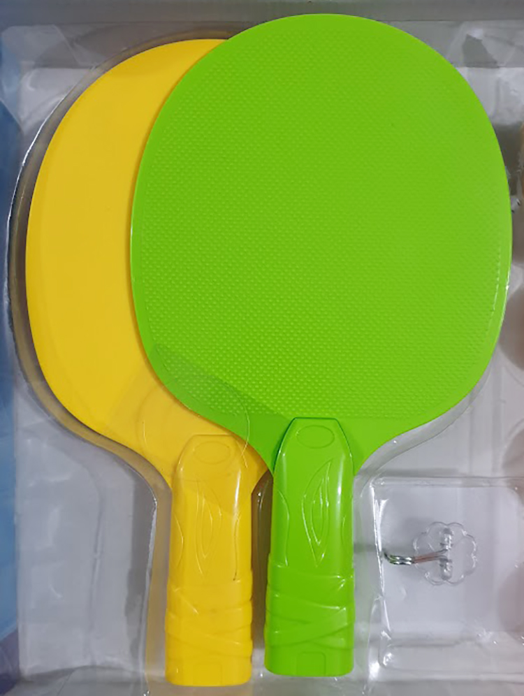 Picture of 1 Set Indoor Exercise Coordination Parent-child Interaction Hanging Ping-Pong Trainer 2 Rackets 3 balls set - Multicolor