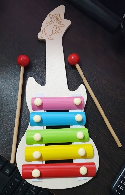 Picture of Hand Knock Wood Piano Kids Toy Xylophone Music Rhythm Learning In Advance-colorful - Multicolor