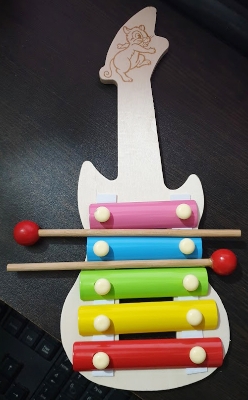 Picture of Hand Knock Wood Piano Kids Toy Xylophone Music Rhythm Learning In Advance-colorful - Multicolor