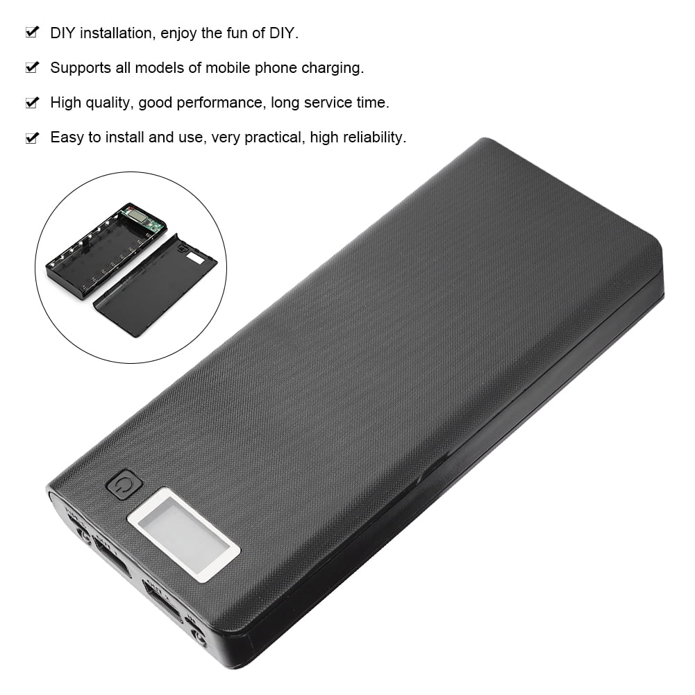 Picture of DIY Battery Charger Box for 8x18650 Power Bank Casing with Digital LCD Display Circuit 5V 2A 2xUSB Output 2xCharging Port Random Color