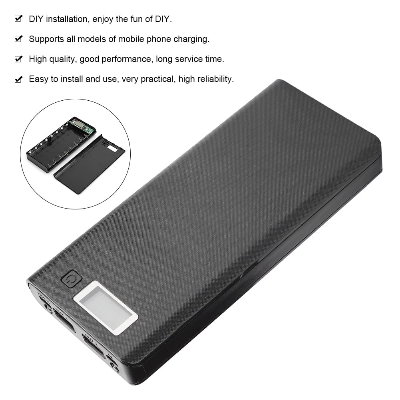 Picture of DIY Battery Charger Box for 8x18650 Power Bank Casing with Digital LCD Display Circuit 5V 2A 2xUSB Output 2xCharging Port Random Color