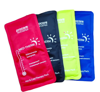 Picture of Reusable Hot and Cold Gel Pack- Ice Pack for Knee, Solder, Back Injuries- Micro woven Heating Pad - Multicolor