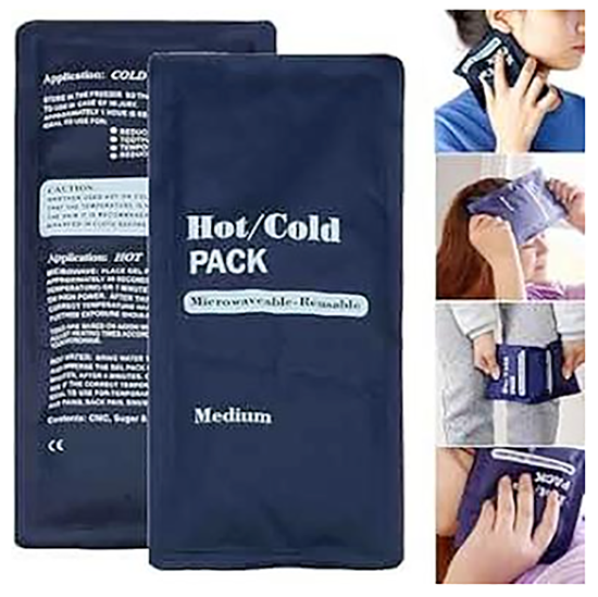 Picture of Reusable Hot and Cold Gel Pack- Ice Pack for Knee, Solder, Back Injuries- Micro woven Heating Pad - Multicolor