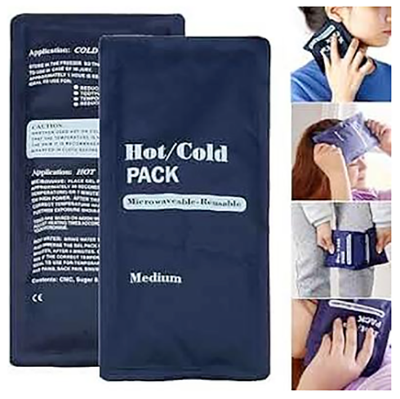 Picture of Reusable Hot and Cold Gel Pack- Ice Pack for Knee, Solder, Back Injuries- Micro woven Heating Pad - Multicolor