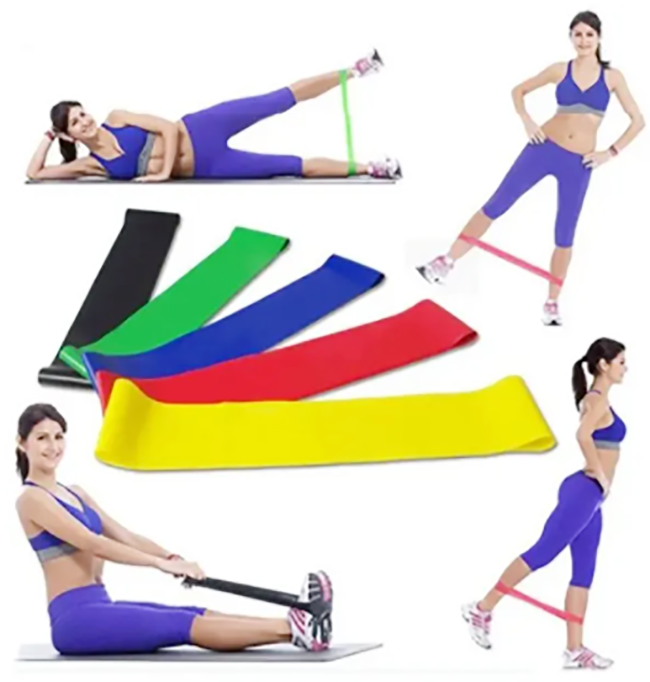 Picture of Resistance Bands [Set of 5] Skin-Friendly Resistance Fitness Exercise Loop Bands - Multicolor