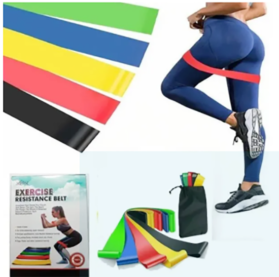 Picture of Resistance Bands [Set of 5] Skin-Friendly Resistance Fitness Exercise Loop Bands - Multicolor