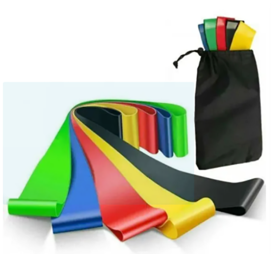 Picture of Resistance Bands [Set of 5] Skin-Friendly Resistance Fitness Exercise Loop Bands - Multicolor