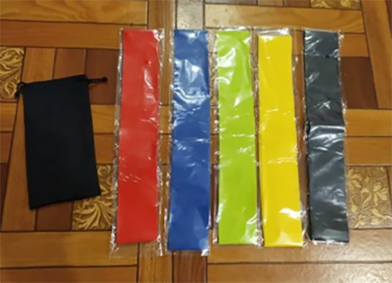 Picture of Resistance Bands [Set of 5] Skin-Friendly Resistance Fitness Exercise Loop Bands - Multicolor
