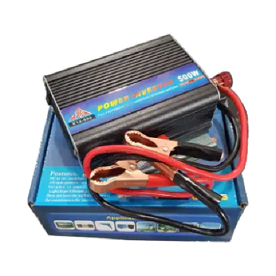 Picture of 500W Power Inverter DC 12V to AC 220V  Power Source From Car Solar 12V Battery Used in LED Lamp LED TV Laptop PC 500W