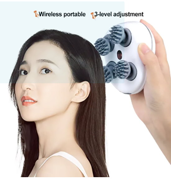 Picture of Smart Scalp Massager With Red Light Therapy - Multicolor