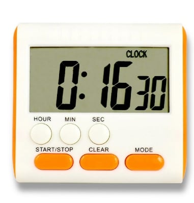Picture of Kitchen Clock English 24-Hour Electronic Timer Digital Reminder Alarm Clocks: Keep Track Of Time While Cooking With This English 24-Hour Electronic Timer Clock With Battery - Multicolor