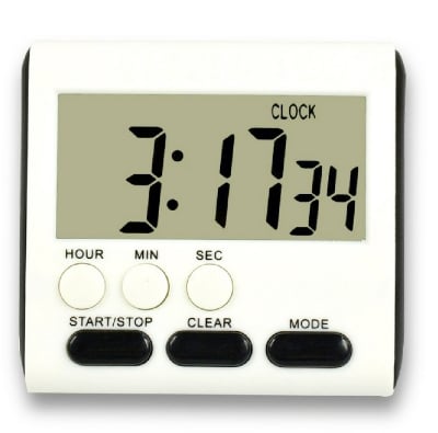 Picture of Kitchen Clock English 24-Hour Electronic Timer Digital Reminder Alarm Clocks: Keep Track Of Time While Cooking With This English 24-Hour Electronic Timer Clock With Battery - Multicolor