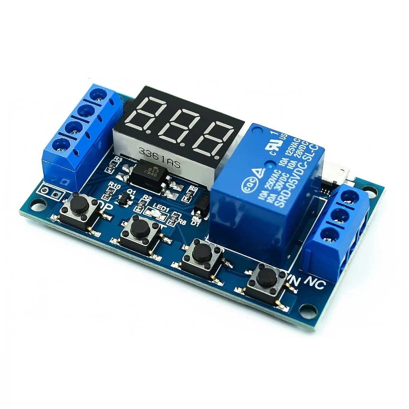 Picture of Digital Multifunctional Timer Counter Countdown Tigger Cycle Loop LED Display 5V-30V 