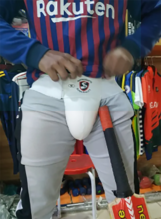 Picture of SS Cricket Abdomen Guard - White - White