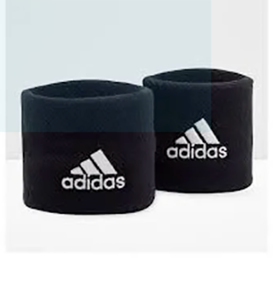 Picture of 2 PCS Sports Wristband, Sweat Band Wrist for Tennis, Basketball, Badminton & Fitness - Black