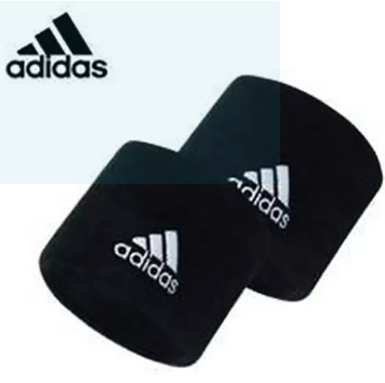 Picture of 2 PCS Sports Wristband, Sweat Band Wrist for Tennis, Basketball, Badminton & Fitness - Black