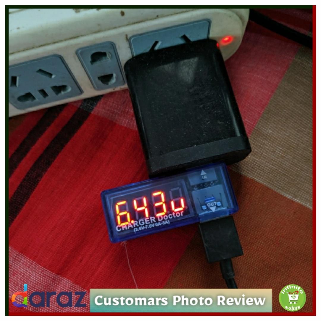 Picture of USB Volt Amp USB Output Can Measure USB Mobile Tabs Charging / Load Volt and Current RED Display 