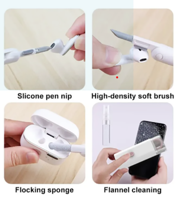 Picture of 7 in 1 touch screen cleaner brush Earbuds Earphone Cleaning Cleaning Tools Keyboard Cleaner Kit Arpad Screen Cleaner Pen kit - Multicolor
