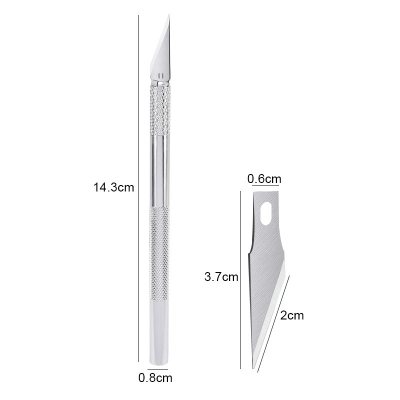 Picture of WLXY Scalpel Knife Film Tools Paper Cutter PCB Carving Knife with 5pcs Sculpting Knife Blade 