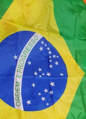 Picture of Brazil National Flag 5X3 Feet, Both Sided Digital printing Chinese flag, high quality product- Sticky Notes - Green