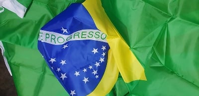 Picture of Brazil National Flag 5X3 Feet, Both Sided Digital printing Chinese flag, high quality product- Sticky Notes - Green