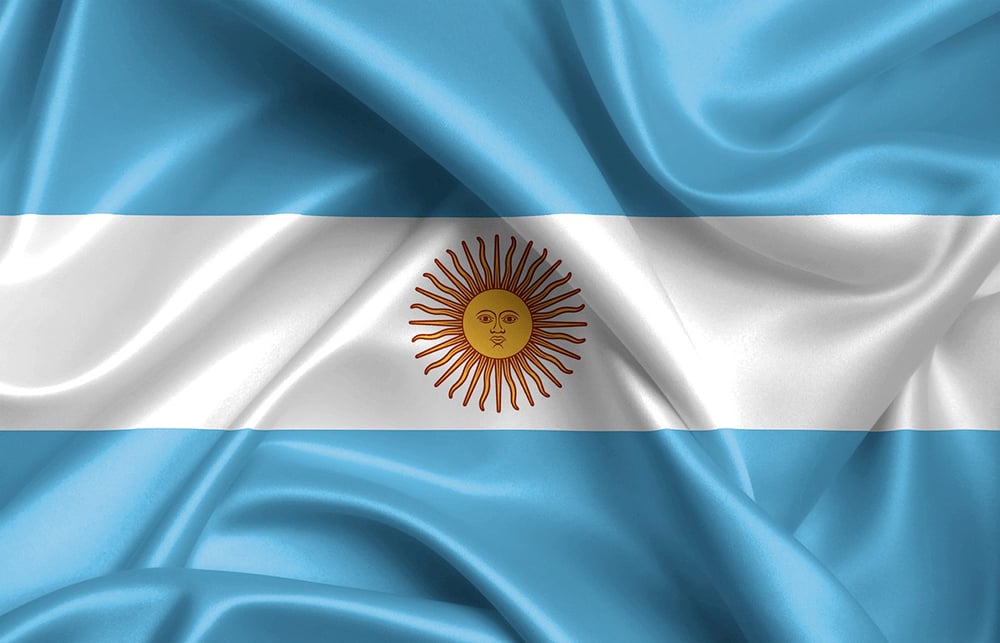 Picture of Argentina National Flag 6X4 Feet, Both Sided Digital printing Chinese flag, high quality product- Sticky Notes