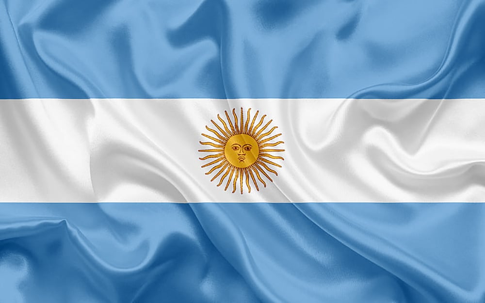 Picture of Argentina National Flag 6X4 Feet, Both Sided Digital printing Chinese flag, high quality product- Sticky Notes