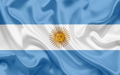 Picture of Argentina National Flag 6X4 Feet, Both Sided Digital printing Chinese flag, high quality product- Sticky Notes